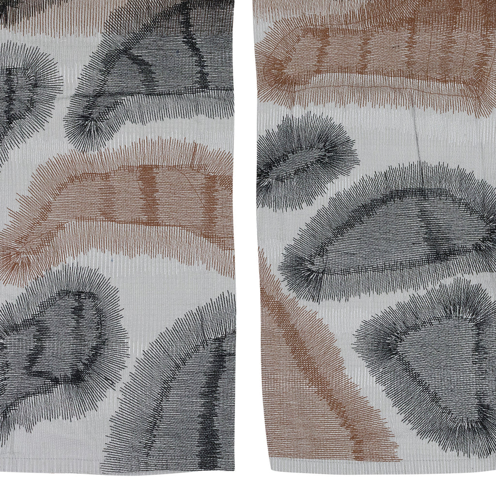 GRAY DARNING POCKET PANTS