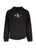 Calvin Klein logo-embroidered knitted hoodie