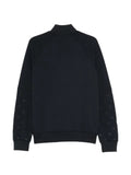 Karl Lagerfeld monogram-embroidered panelled jacket