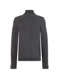 BOSS zip-up panelled sweater