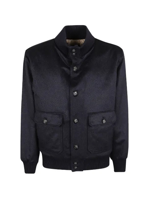 Barba button-up bomber jacket