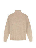 OLAF ribbed-knit quarter-zip sweater