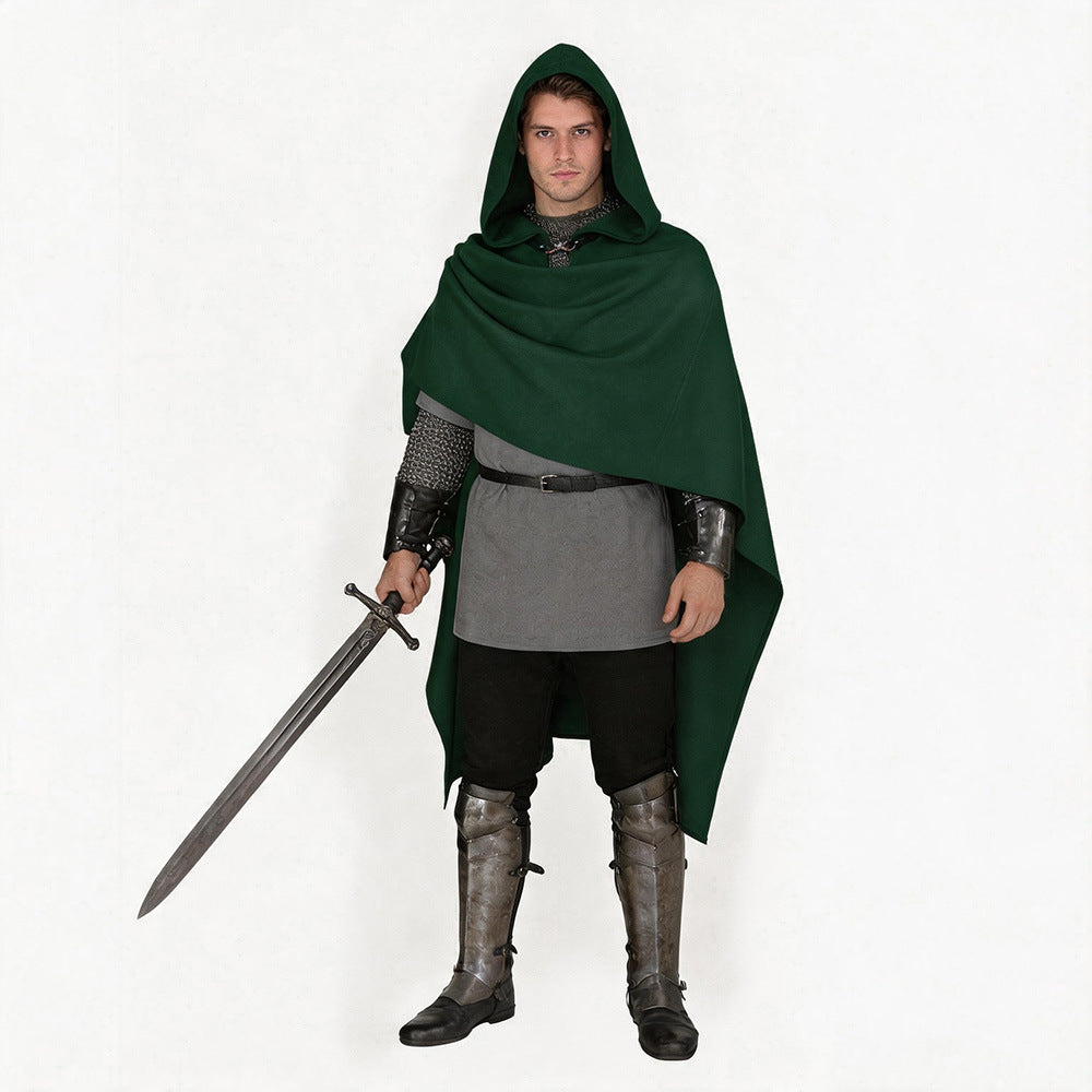 Halloween Medieval Hooded Shawl Cloak Dark Ranger Cosplay Cape