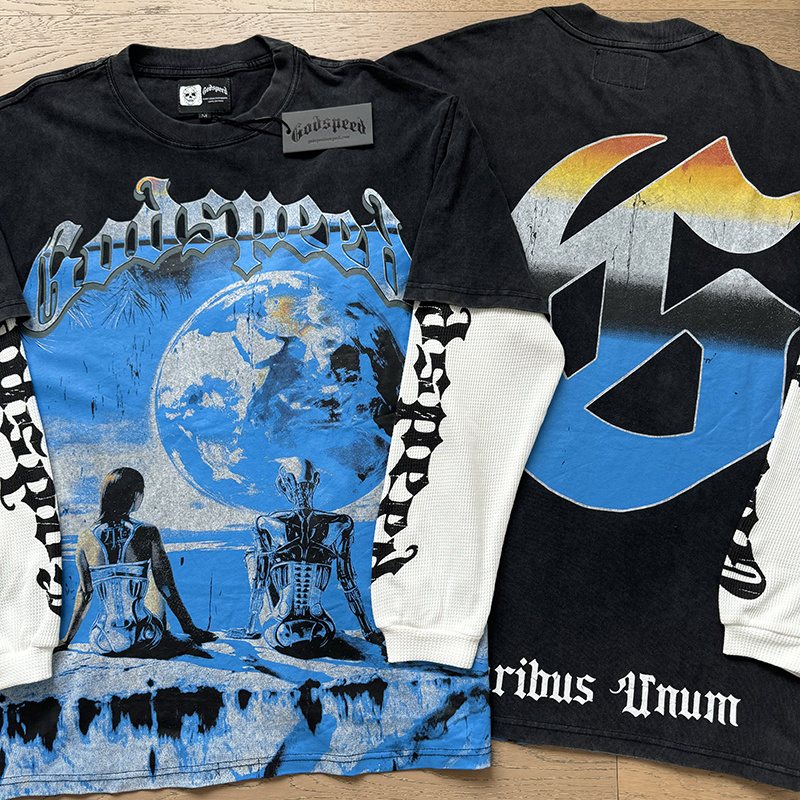 Godspeed E Pluribus Unum Layered Long-Sleeve T-Shirt