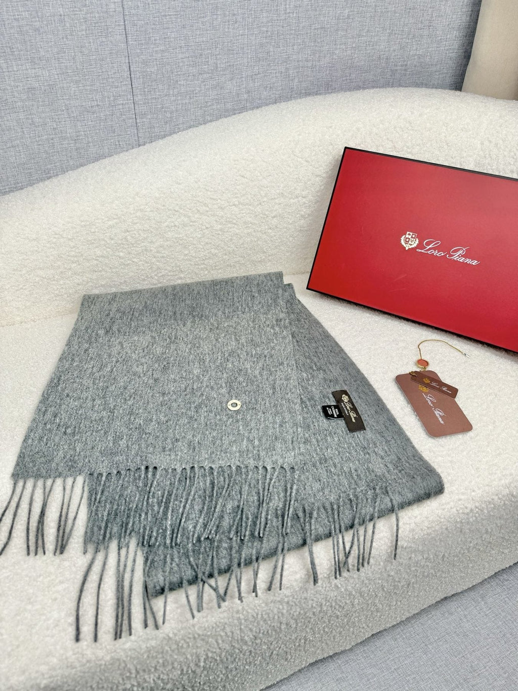 Loro Piana Fringed Cashmere Scarf